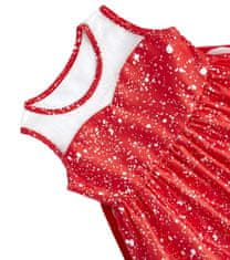 EXCELLENT Dětské vánoční šaty vel. 140 - červené