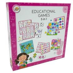 Montessori pomůcky Edukační vzdělávací hry pro holky 5v1 